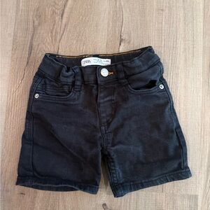 Zara Kids Charcoal Denim Shorts
